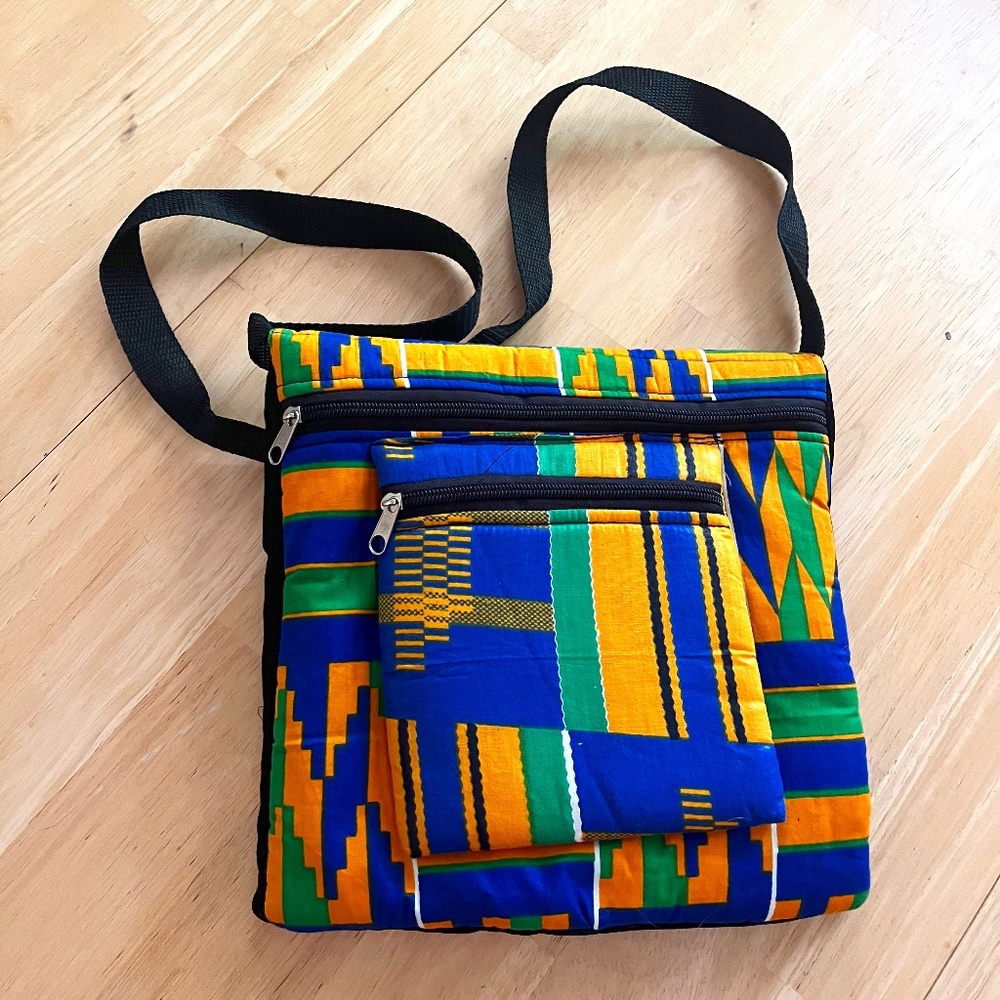 Kente  print satchel/bag/purse